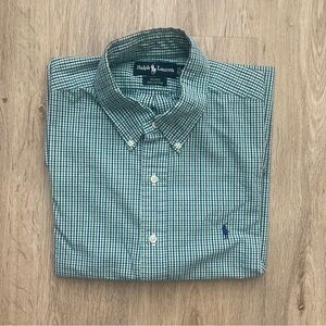 Polo Ralph Lauren Blake Button Down Shirt Men’s XL Blue Green White Striped